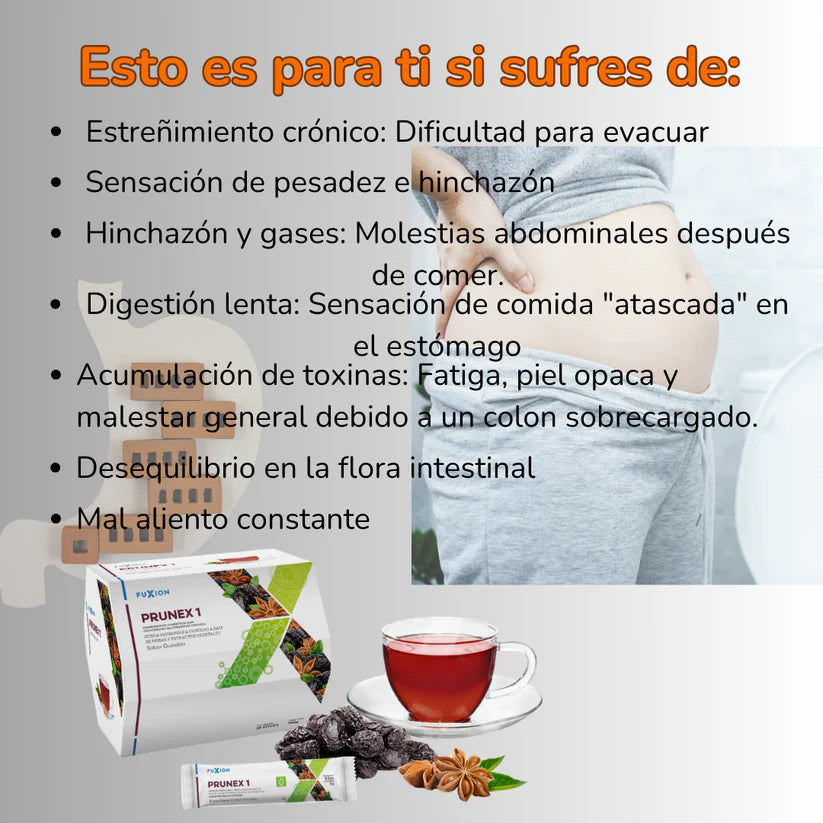 PRUNEX 1 DE FUXION- Limpia y desintoxica el sistema digestivo