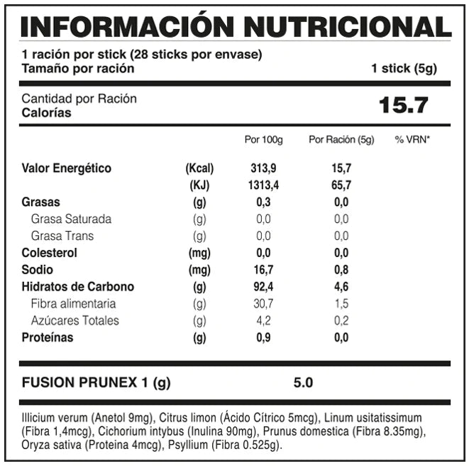 PRUNEX 1 DE FUXION- Limpia y desintoxica el sistema digestivo