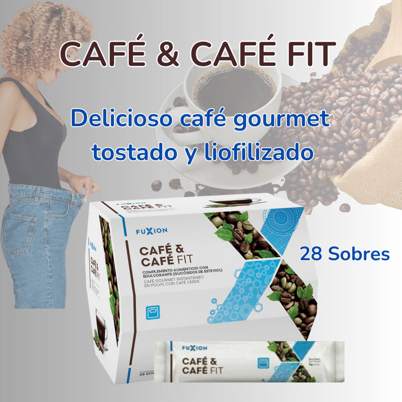 CAFÉ & CAFÉ FIT DE FUXION - Mejora glucosa y ayuda a quemar grasa