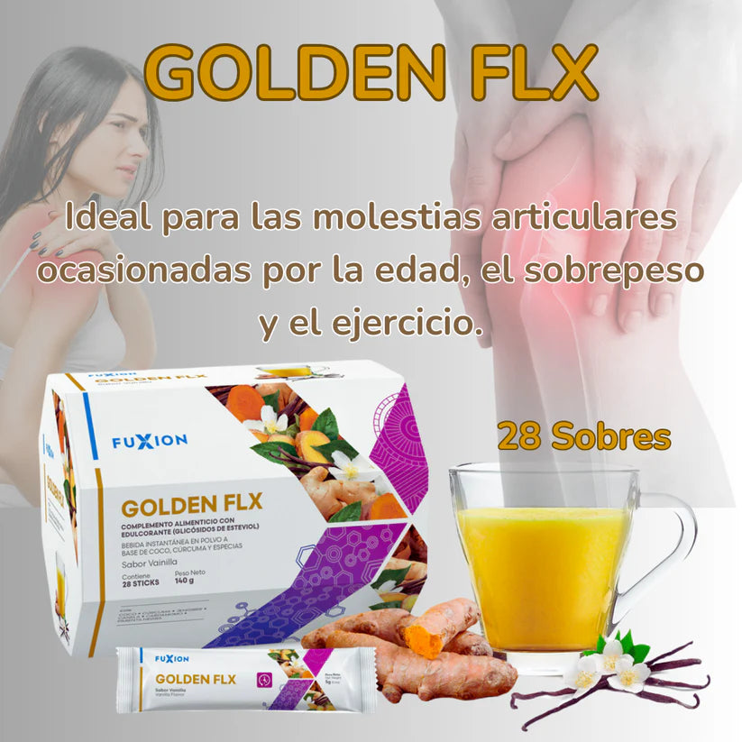 GLODEN FLX DE FUXION Desinflamatorio y flexibilidad para articulaciones