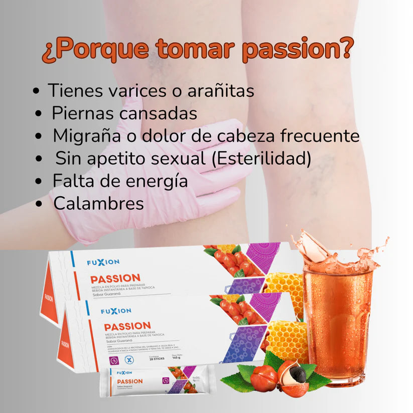 PASSION DE FUXION Alivio Natural para tus Várices